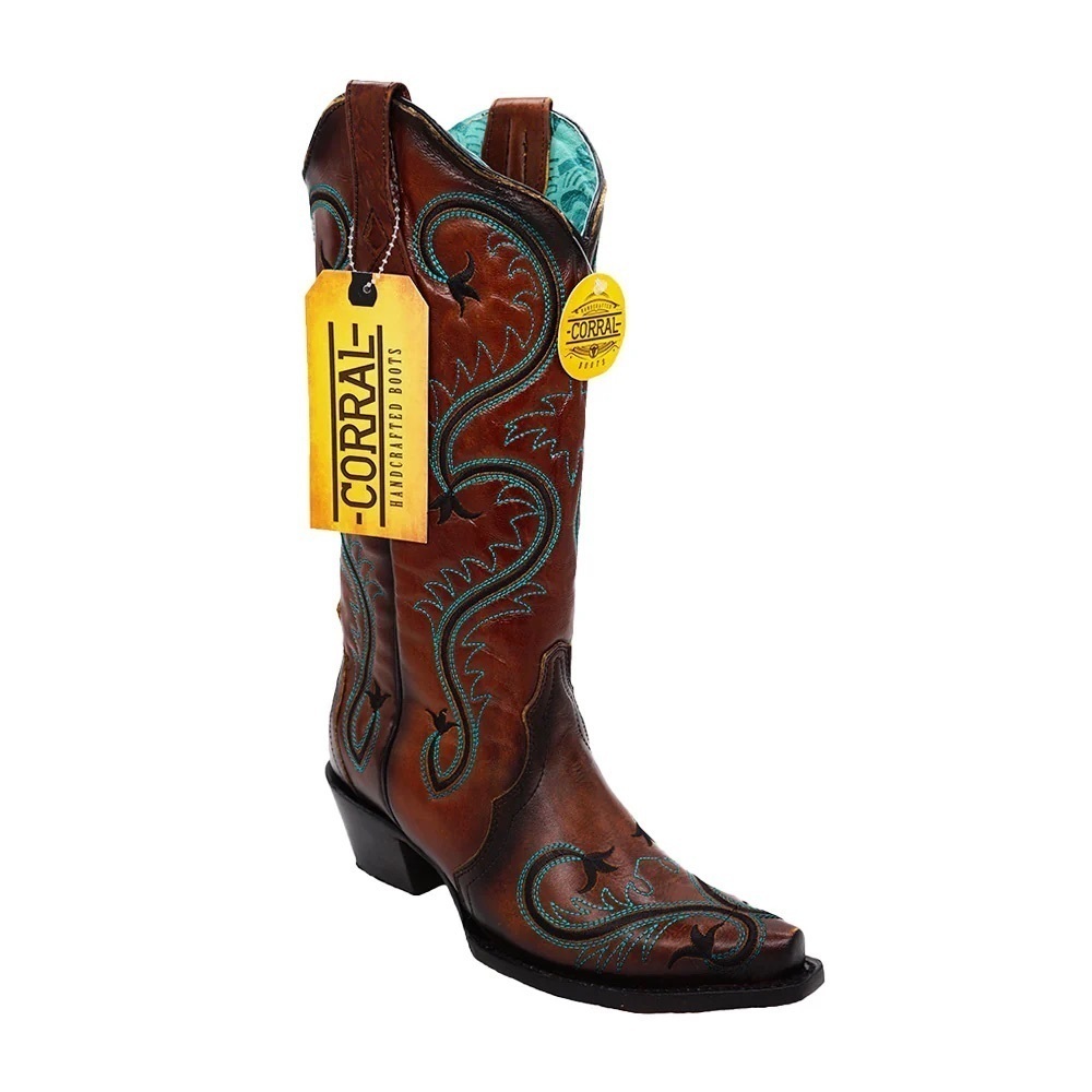 New Corral Women's Boot Z5090 Embroidery - Brown